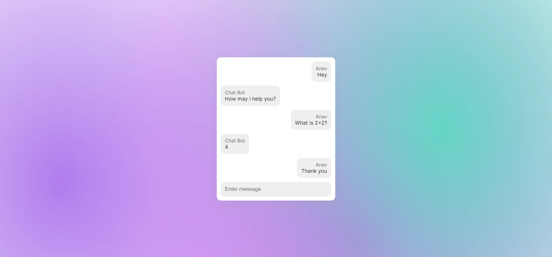 Scalable Chat Demo